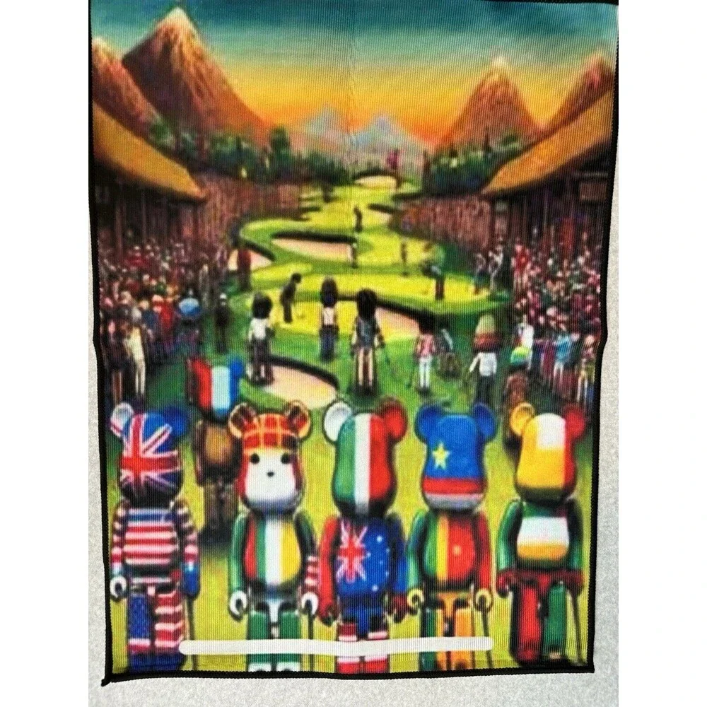 Custom Bearbrick Golf Non-Slip Floor‎ Mat Carpet Rug New!